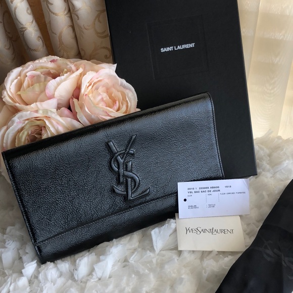 Yves Saint Laurent Handbags - YSL🔥 Monogram SAC DE JOUR Clutch Black